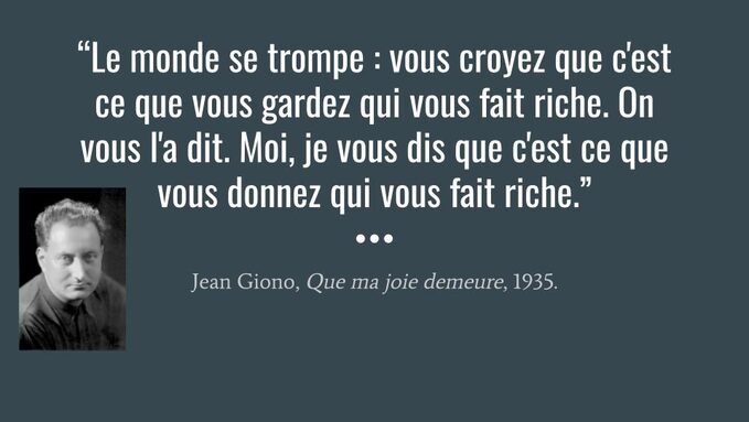 “Le monde se trompe _ vous croyez que c'est ce que vous gardez qui vous fait riche. On vous l'a dit. Moi, je vous dis que c'est ce que vous donnez qui vous fait riche.”.jpg